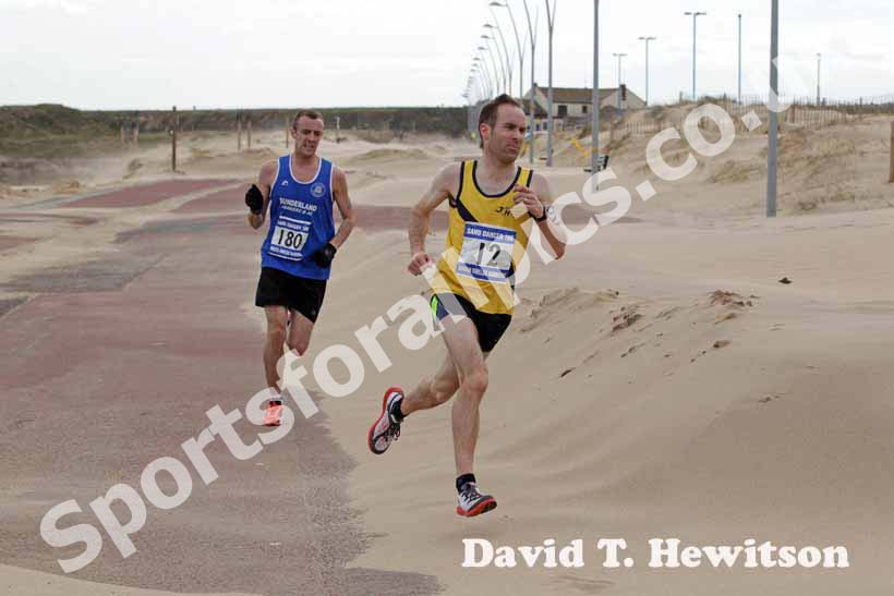 Andy Burn (Jarrow) 2nd and Criag Isherwood (Sunderland) 3rd in the Sand Dancer, South Shields.